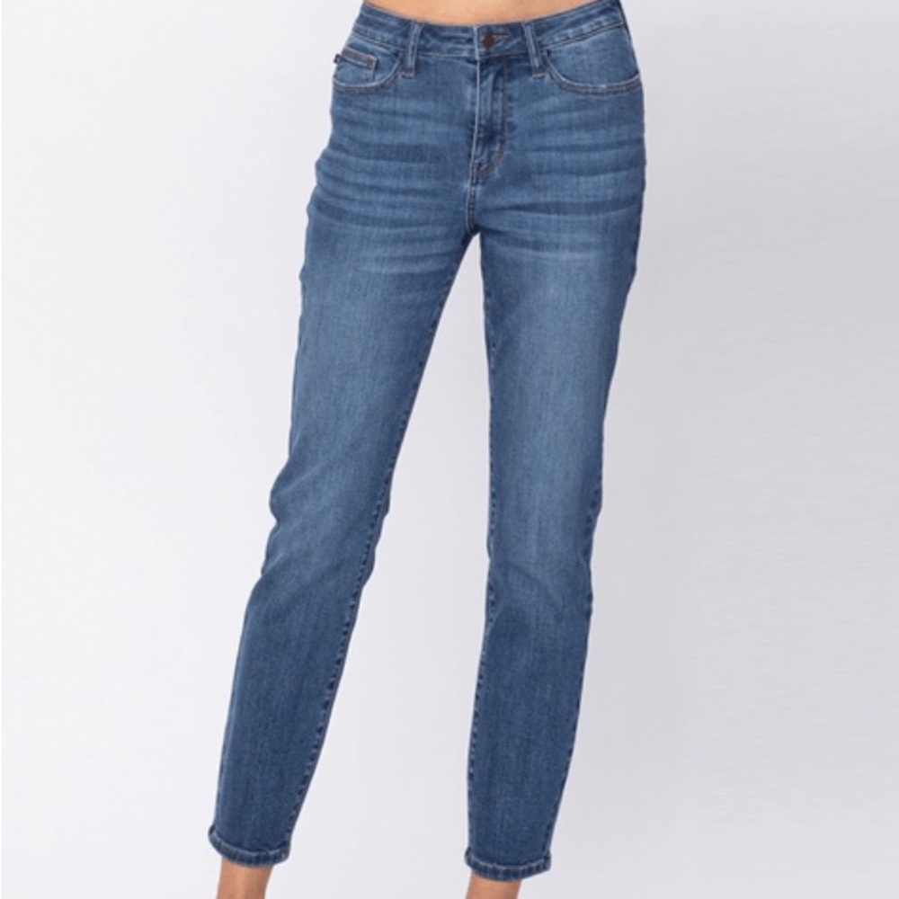 EUC - Judy Blue - Boyfriend High Waist Fit Classic Blue Women's Jeans Size 13/31